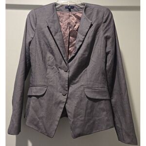 Gap Womens Blazer Jacket‎ Gray Career Business Casual Office Workwear Size 4